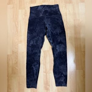 Lululemon Athletica Black Tie-Dye Leggings